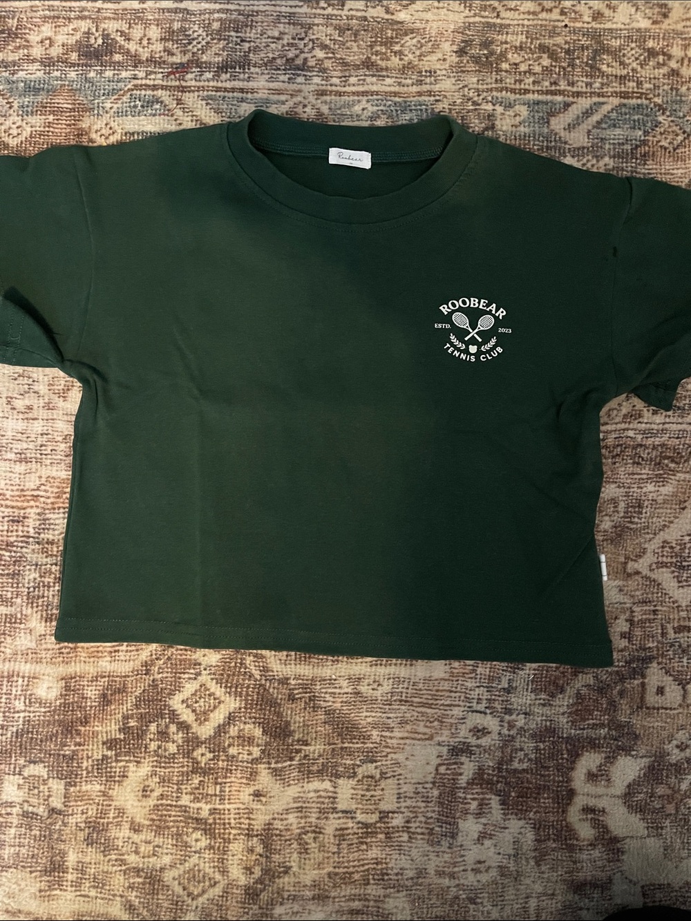 Roobear Forest Green Kids' Tennis Club Tee